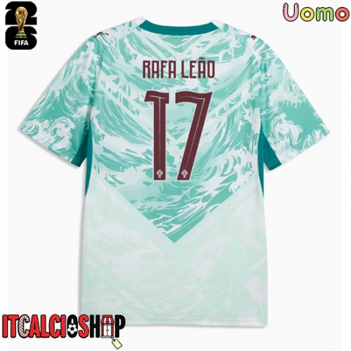 Portogallo Rafael Leao #17 Seconda Maglia Mondiali 2026 Manica Corta